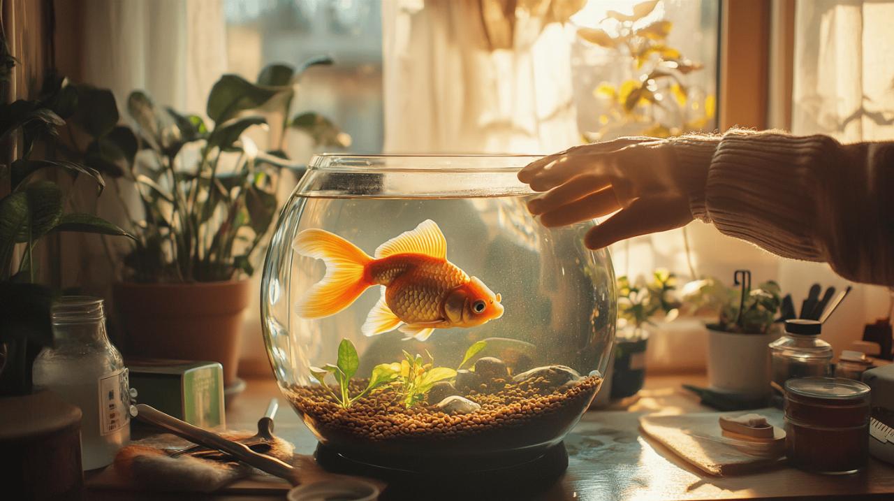 Comment nettoyer l’aquarium de son poisson rouge : l’equilibre des nitrates explique